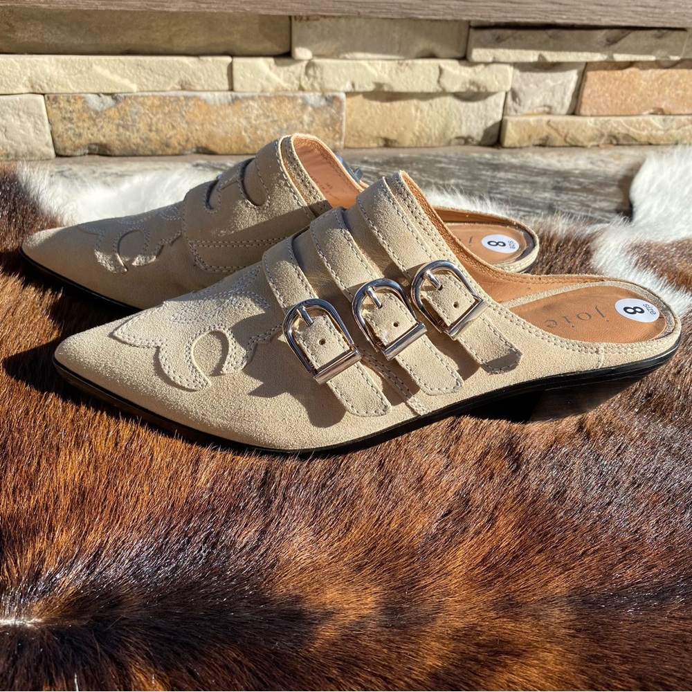 Joie Cabery Western Buckle Mule SZ 8.5 NWT - Picture 9 of 11
